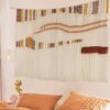 Großes Boho Buntes Makramee Wandbehang 47 "x39