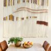 Großes Boho Buntes Makramee Wandbehang 47 "x39