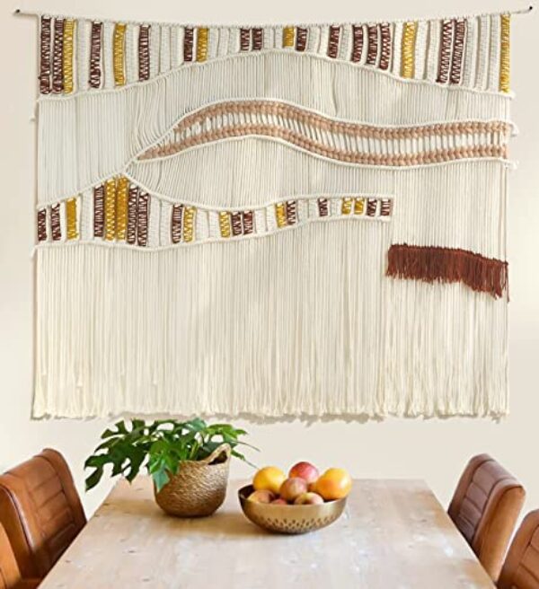 Großes Boho Buntes Makramee Wandbehang 47 "x39