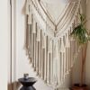 Large Brown Boho Macrame Wall Hanging - 55"x47