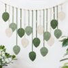 Large Green Boho Macrame Wall Hanging Tapestry