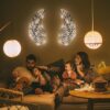 Large Metal Angel Wings Wall Art with Lights