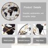 Large Minimalist Metal World Map Clock