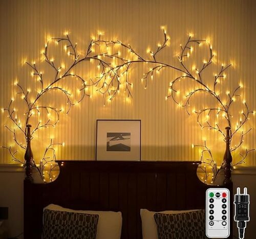 Led Willow Vine Fairy Lights With Remote, 144 Lights