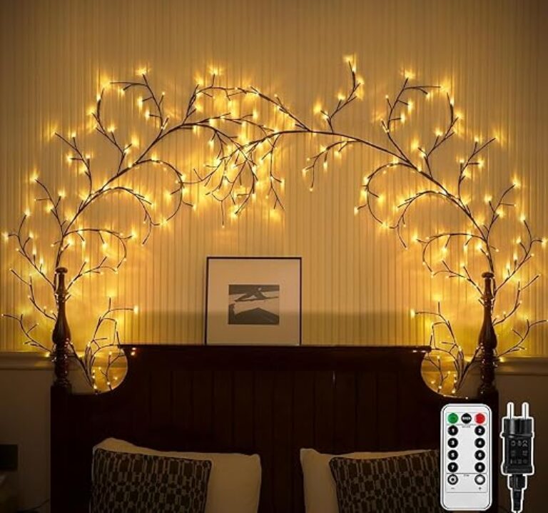 LED Willow Vine Fairy Lights with Remote, 144 Lights