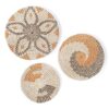 Magilot 3-Piece Boho Rattan Wall Baskets