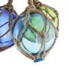 Maritime dekorative Glaskugeln - Türkis & Blau
