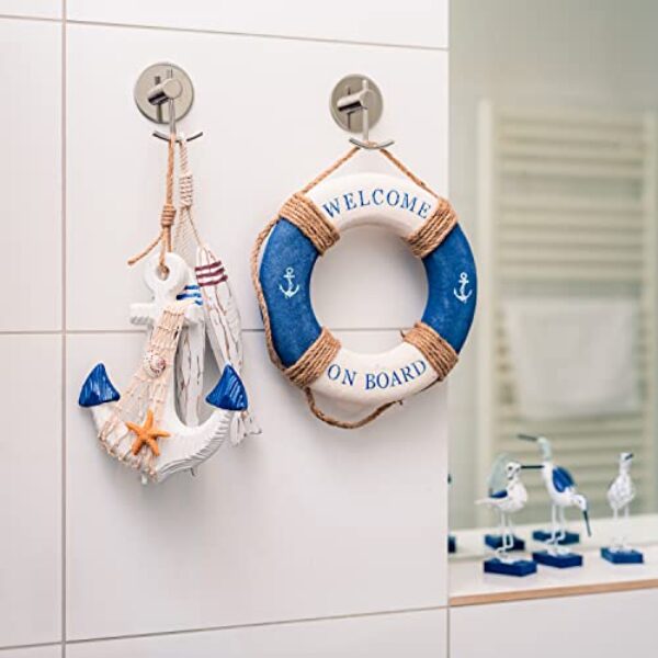 Maritimer Wandschmuck aus Holz, 3er-Set