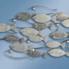 Metal Fish School Wall Decor - Gray/Gold, 90x48 cm