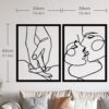 Minimalist Abstract Human Face Wall Art
