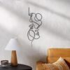 Minimalist Human Face Wire Wall Art