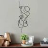 Minimalist Human Face Wire Wall Art