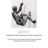 Modern Climbing Figure Wall Sculpture