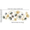 Modern Ginkgo Metal Wall Art, Golden, Small