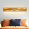 Modern Wooden LED Wall Lamp - 50cm Warm White