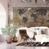 murando XXL World Map Canvas Art