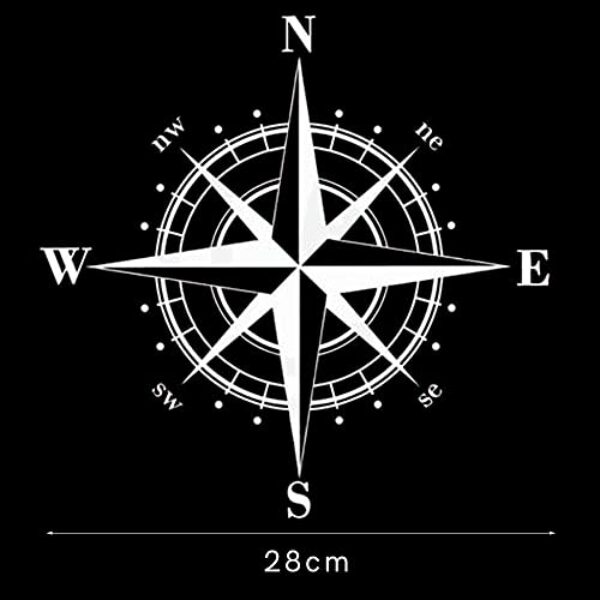 Nautical Compass Metal Wall Decor (28x28 cm)‍