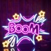 Neon Boom LED Sign - USB Powered Wall Decor