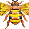 Niuhong 3D Metal Bee Wall Sculpture