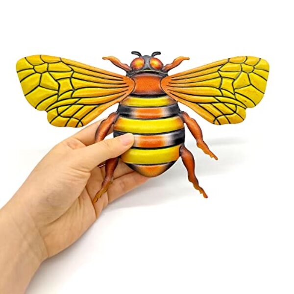 Niuhong 3D Metal Bee Wall Sculpture