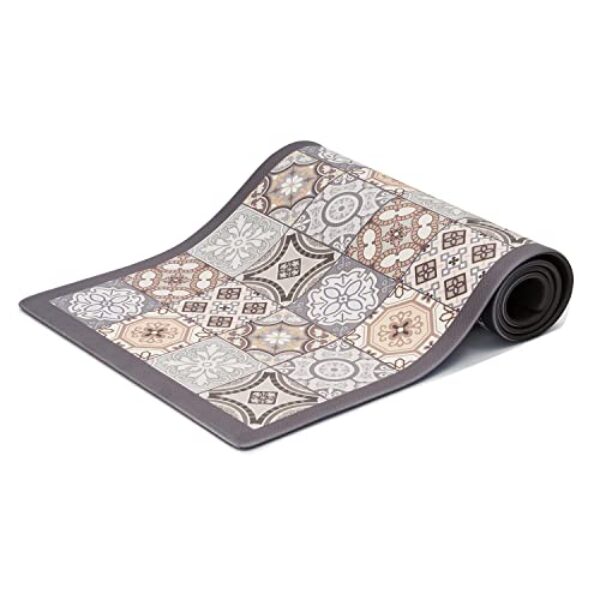 Non-Slip Waterproof Kitchen Runner - 60x180cm, Tiles