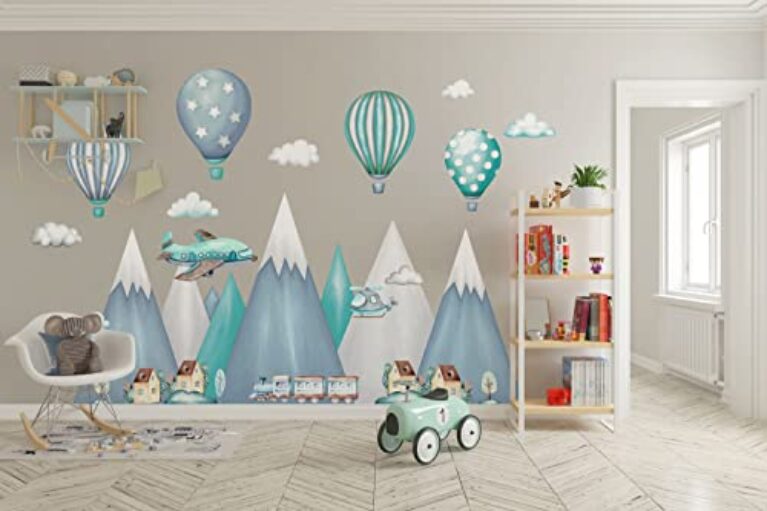 Nordic Mountains Nursery Wall Stickers XXL - Easy Install