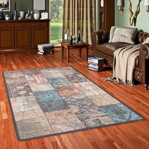 Pergamon Vintage Patchwork Rug In 5 Sizes