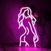 Pink LED Sexy Lady Neon Sign - USB Powered
