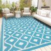 Reversible UV-Resistant Boho Outdoor Rug - 180x270 cm