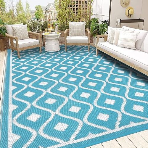 Reversible Uv-Resistant Boho Outdoor Rug - 180X270 Cm