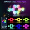 RGB Hexagon Gaming Wall Lights - Music Sync