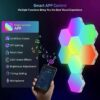 RGB Hexagon Gaming Wall Lights - Music Sync