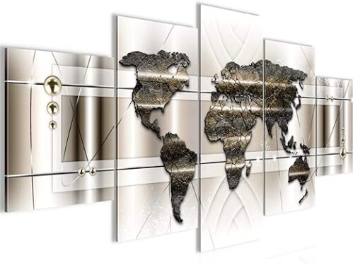 Runa Art World Map Wall Decor