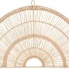 Seagrass Arch Iron Reed Wall Décor 60x35 cm
