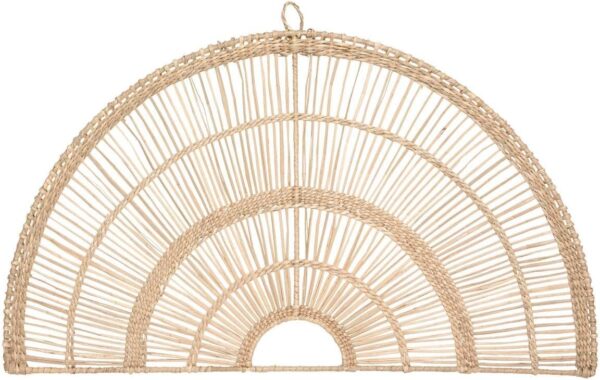 Seagrass Arch Iron Reed Wall Décor 60x35 cm