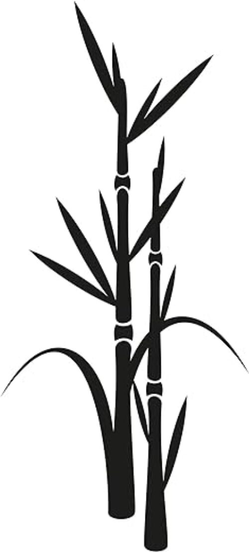 Self-Adhesive Bamboo Wall Tattoo, Xxl – Easy Apply