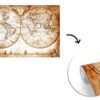 Self-Adhesive Vintage World Map Wallpaper