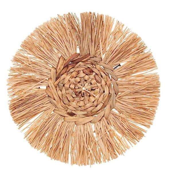 Set of 3 Raffia Wall Decor - Beige