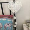Shabby Chic Rattan Heart String Lights, batteriebetrieben