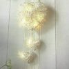 Shabby Chic Rattan Heart String Lights, batteriebetrieben