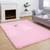 Soft Shaggy Pink Rug - 160 x 230 cm
