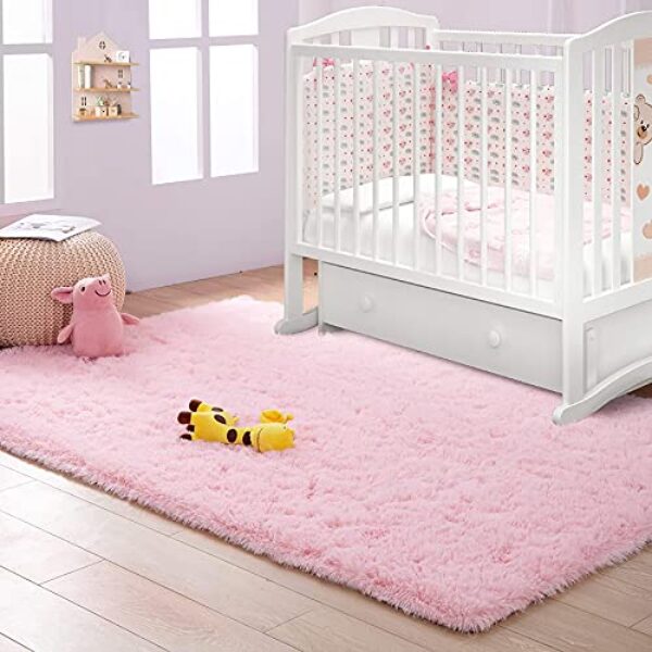 Soft Shaggy Pink Rug - 160 x 230 cm