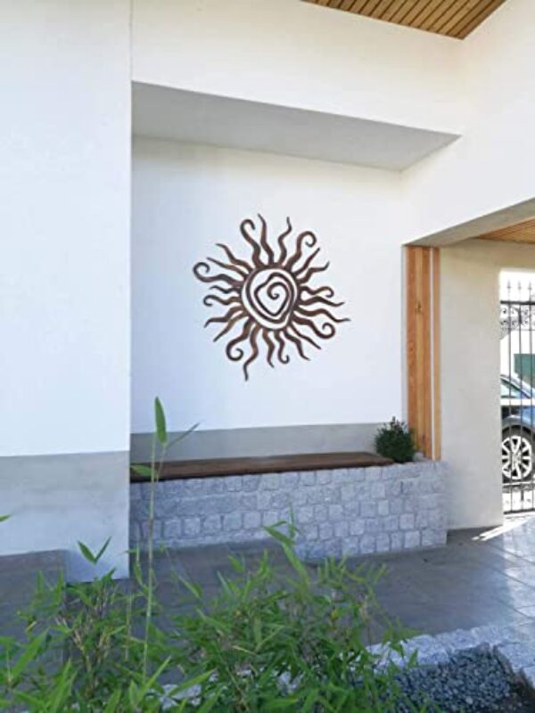 Sun Spiral 3D Wood Wall Art