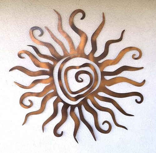 Sun Spiral 3D Wood Wall Art