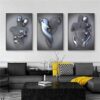 SWECOMZE 3D Love Heart Kiss Art Set