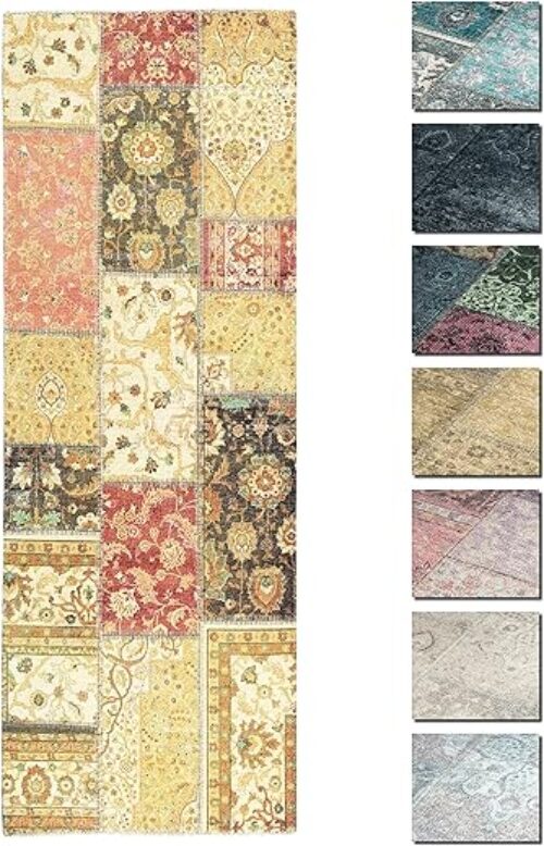 Tesso Living Red Kilim Patchwork Rug