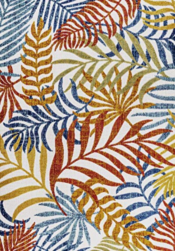 Tropischer Palmenblatt-Teppich - Indoor/Outdoor, 150cm