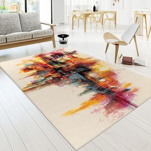 Tt Home Weicher moderner Wohnzimmerteppich