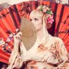 Vintage Brown Bamboo Hand Fan - Compact & Portable
