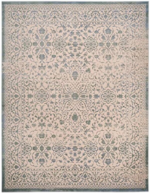 Vintage Cream/Sage Oriental Rug, 9' x 12'